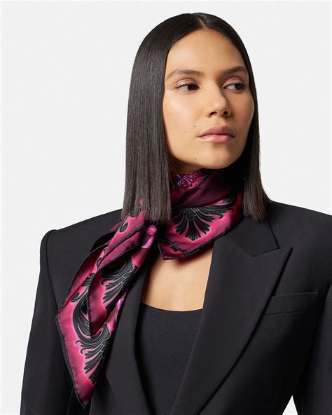 versace collection carre foulard silk scarf